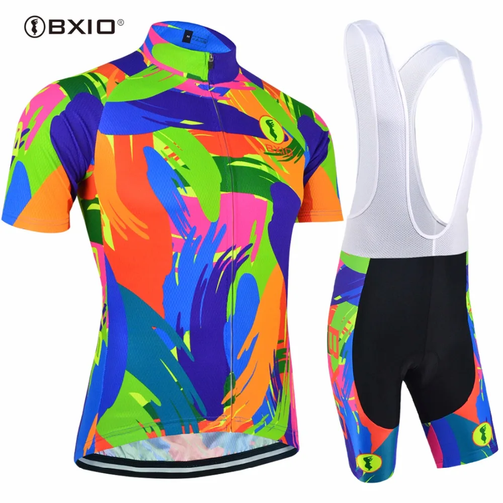 

Original BXIO Brand Women Long Mesh Cycling Sets Summer Bicycle Clothing Gel Pad Road Bikes Clothes Maillot Ciclismo BX-122