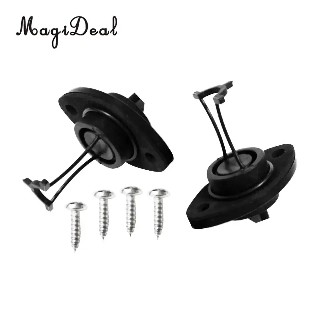 MagiDeal High Quality 1Pair Thread Drain Plug Bung With Screws for Dinghy Kayak Canoes Rowing Boat Surfing Water Sport Accessory