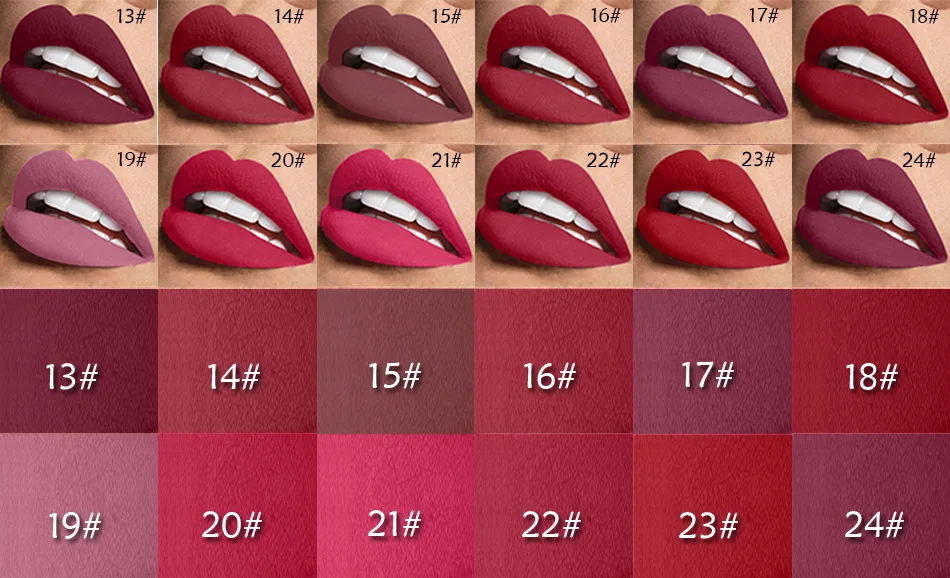 Miss Rose 42 цвета (25 36 #) матовая губная помада для макияжа Красная водостойкая