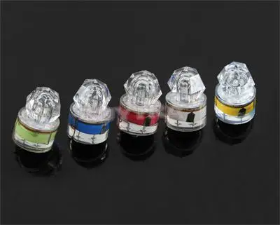 2015 New Design Deep Drop Underwater Diamond Fishing LED Flashing Light  Bait Lure Squid Strobe Blue