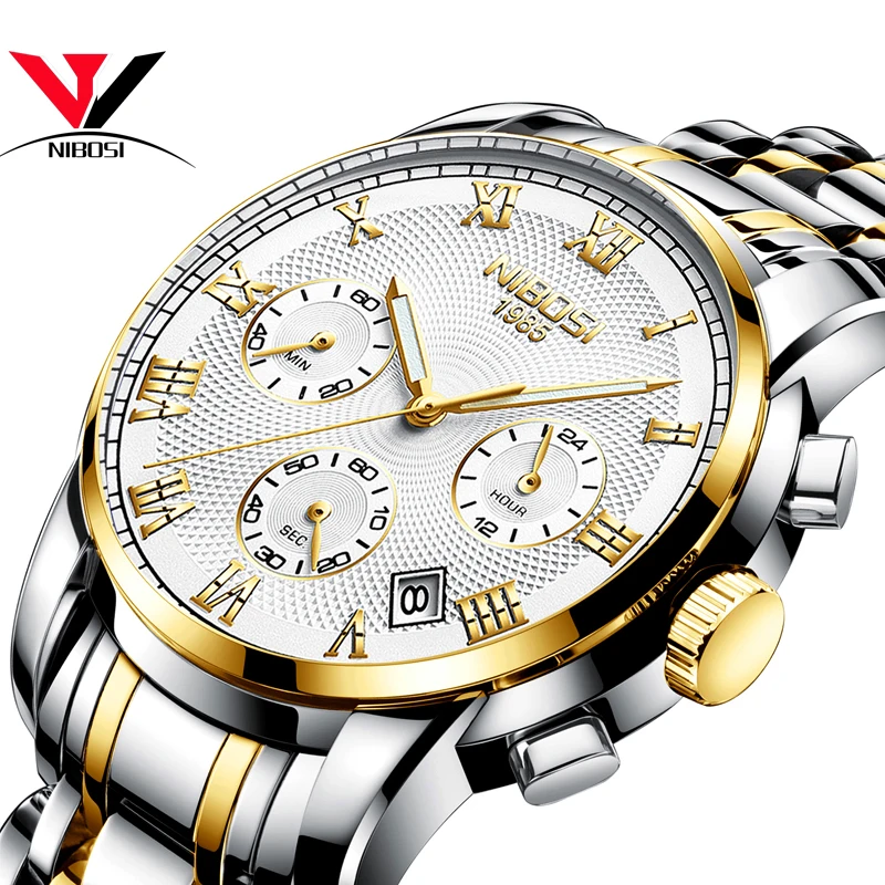 

NIBOSI Top Brand Luxury Fashion Men's Watch Waterproof Date Clock Men's Sports Watch Men's Quartz Casual Watch Relogio Masculino