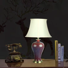 Цзиндэчжэнь китайский керамический Настольный светильник спальня гостиная столовая украшения старая настольная лампа