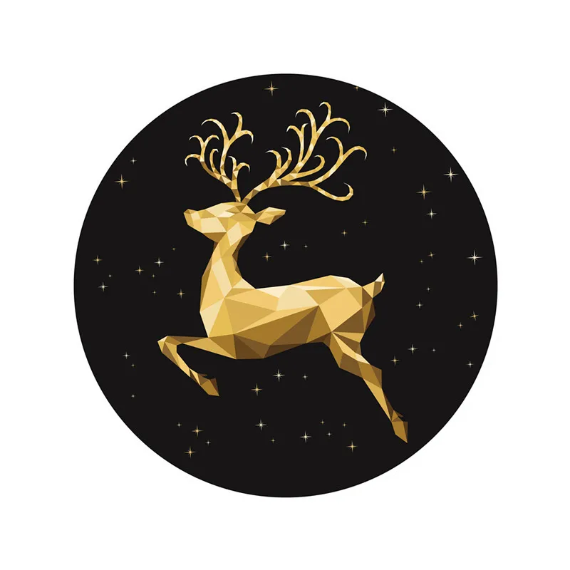 

Northern Europe studyroom Round mats Christmas deer Cartoon carpet Computer swivel mat Flamingo pattern creative rug