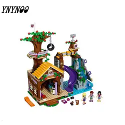 (YNYNOO) 10497 совместимые друзья Приключения лагерь Tree House 41122 здания кирпичи Emma Mia рисунок игрушки для детей