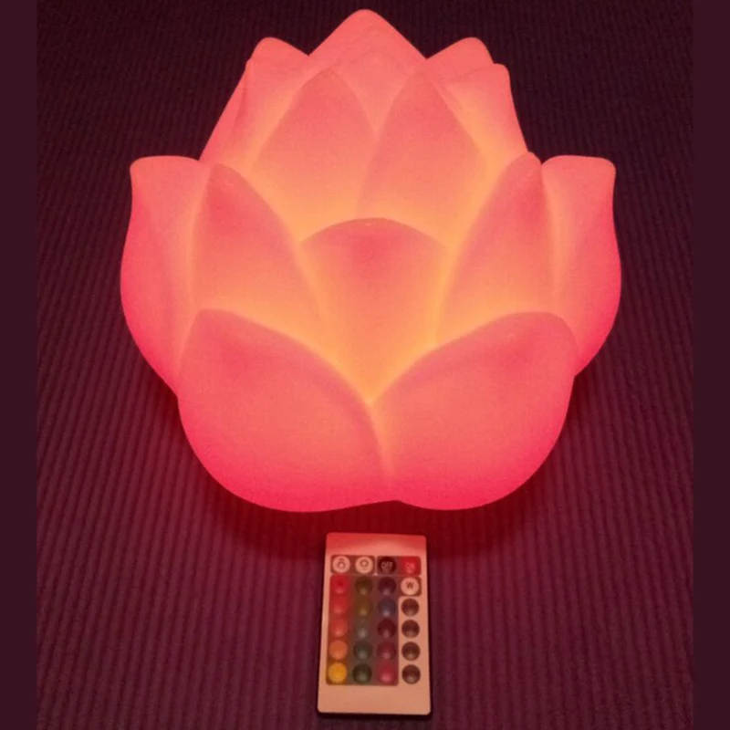 D24 * H22cm LED 16 цветов меняющий цветок розы светящийся ночник для бара вечеринки