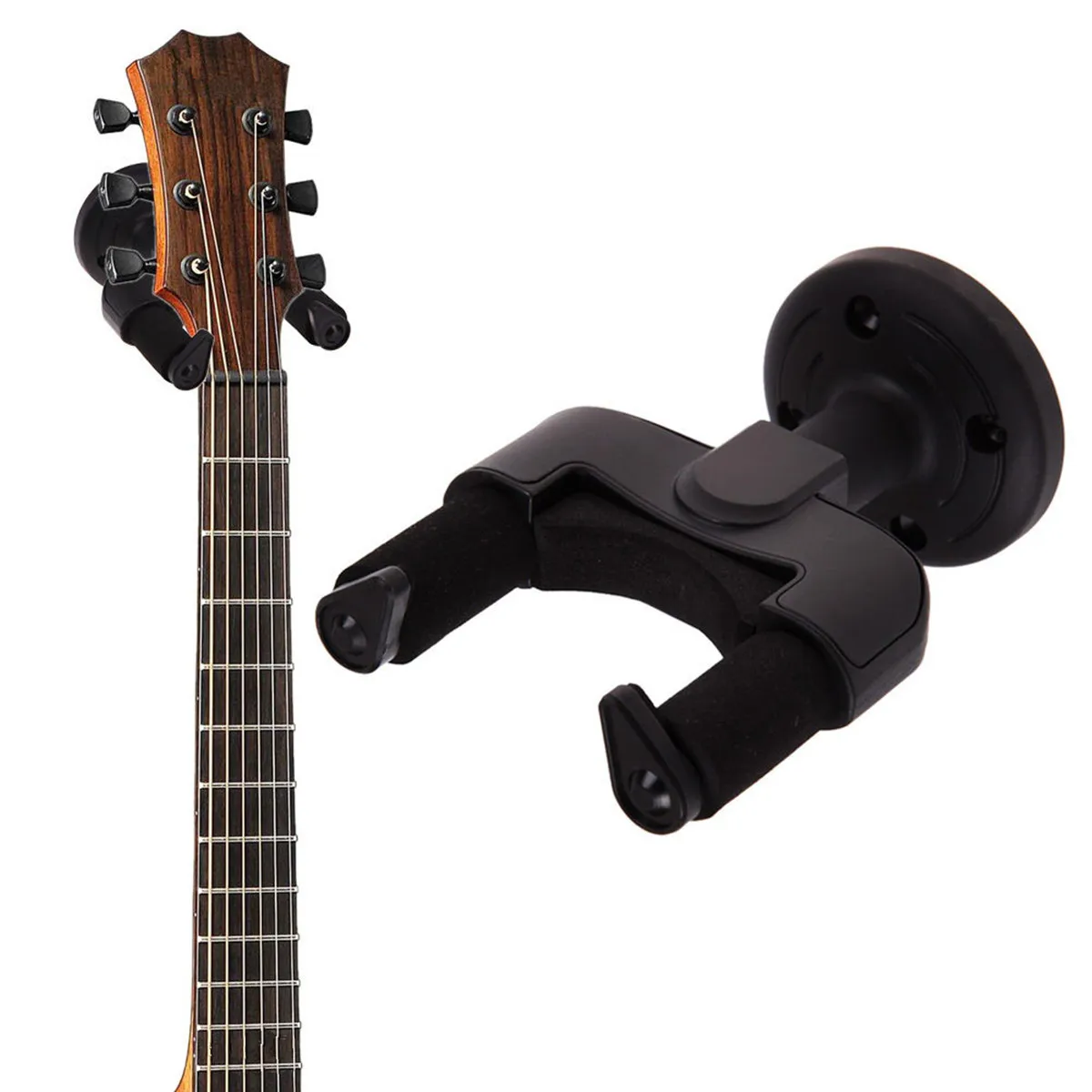 14cm Plastic Guitar Hanger Holder Rack Bracket Hooks Stand Wall Mount
