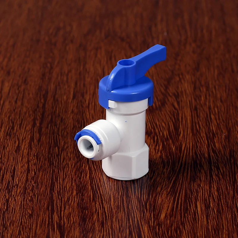 1/4" Female 1/4" OD Tube PE Pipe Fitting Hose Elbow Pressure Barrel