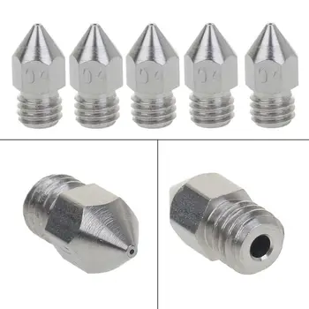 

5PCS Nozzle 0.4mm M6 Threaded Stainless Steel for 1.75mm Filament 3D Printer Extruder Print Head