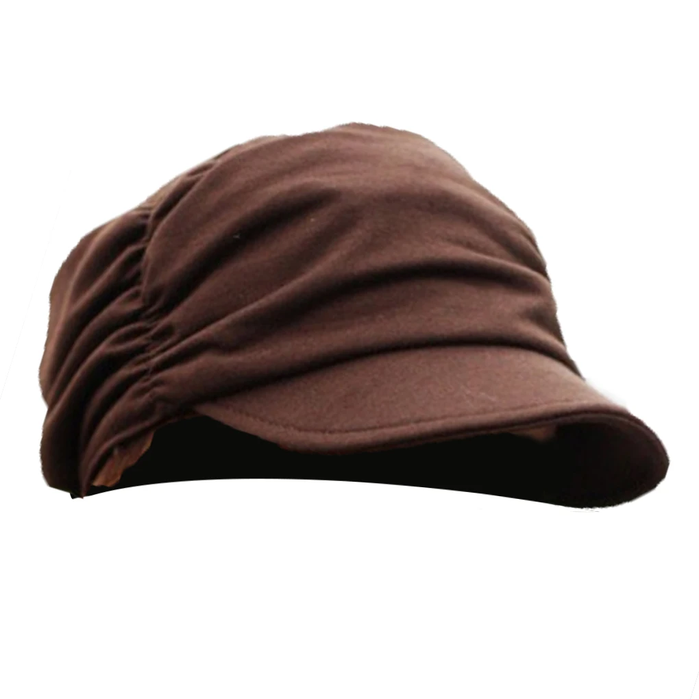 Остроконечные кепки с морщинами Стильные черные маленькие Железные украшения шляпы для женщин
