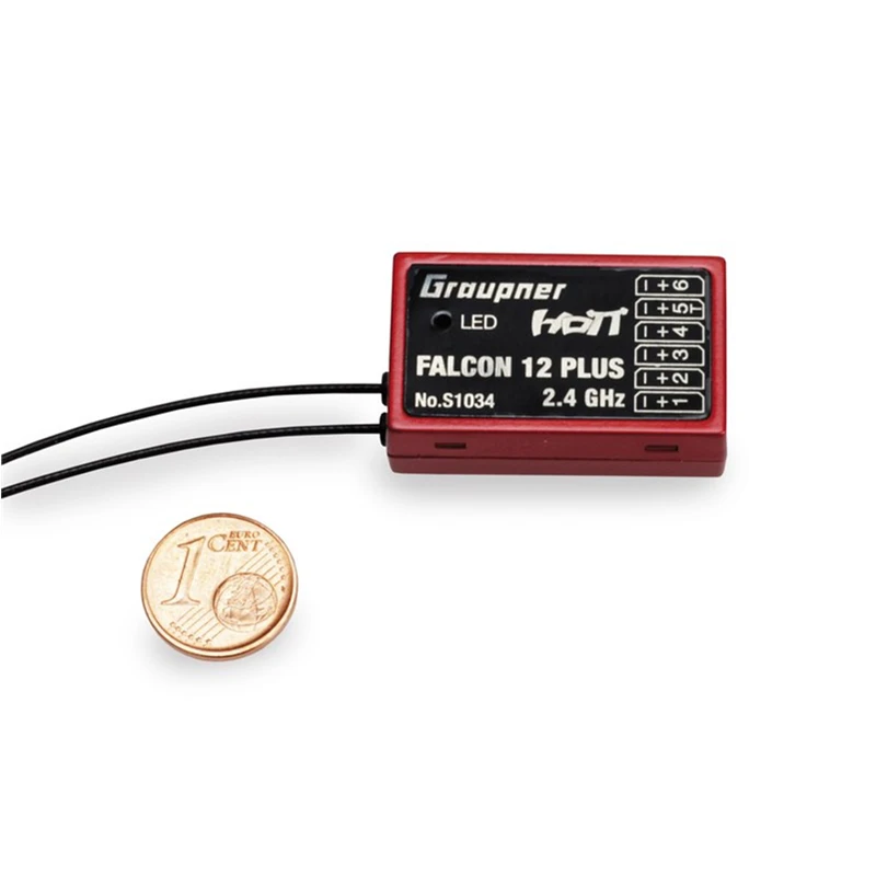 Graupner HoTT Falcon 12 plus 2 4 Ghz 6 канальный приемник интегрированный 3 осевой гироскоп и