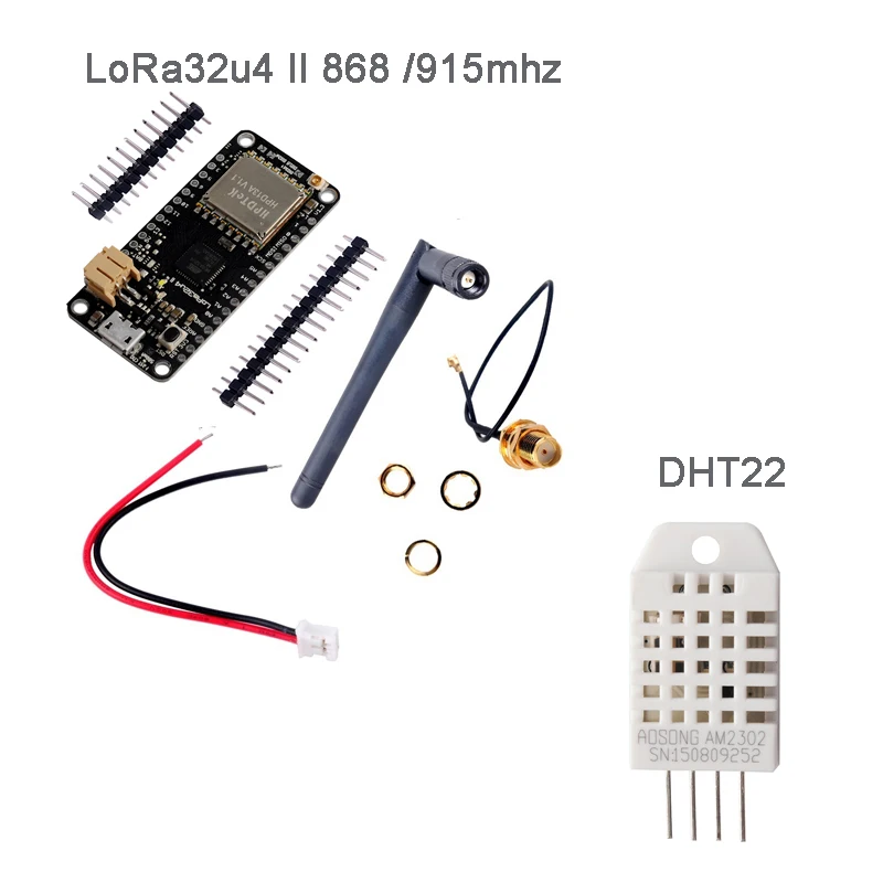LoRa32u4 II Lora модуль IOT плата разработки LiPo Atmega328 SX1276 HPD13 868 МГц 915 МГц/DHT22 датчик