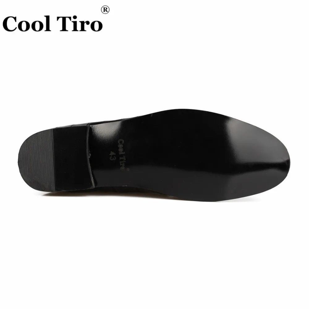 COOL TIRO мужские лоферы с узором крокодиловая кожа дымчатые слиперы мокасины