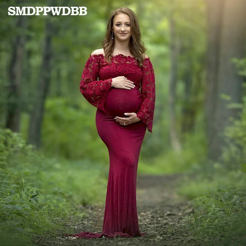 SMDPPWDBB для беременных, реквизит для фотосъемки, платья для беременных, большие размеры, сексуальные кружевные нарядные платья для беременных, белое платье для фотосъемки