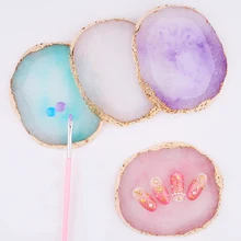 1 Uds mezcla de paleta para uñas 13 colores de pintura de Color de la paleta para las uñas de resina/ágata paleta para uñas de dibujo Pantalla mostrando estante 2