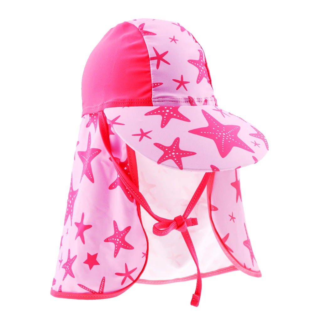 Childrens Sun Legionnaire Hat Cap Kids Baby UPF 50+ Neck Flap Protection Swimming Neck Protector for WaterSports Camping Hiking