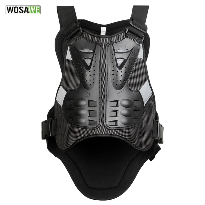 WOSAWE Bicycle Vest Motorcycle Skiing Racing Body Spine Armor Protector
