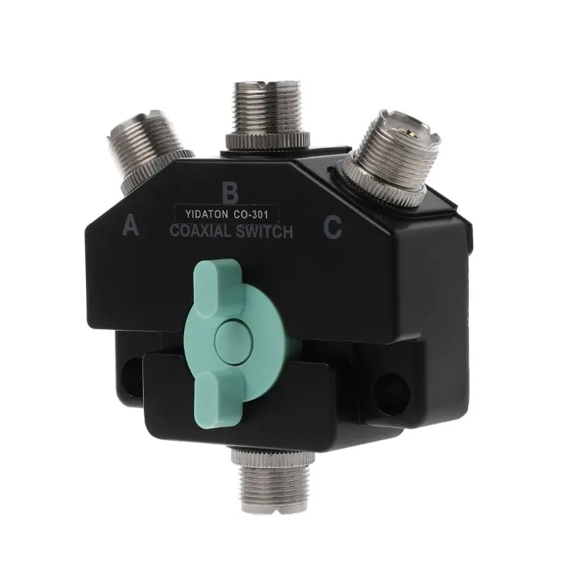 

CX-310 C0-301 Heavy Duty Wideband 3 Way Adapter Coaxial Switches with Connectors Electronic Accessories