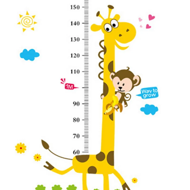 Наклейка s подводный мир дети высота диаграмма измерения стены стикеры для детских комнат высота диаграмма линейка настенные наклейки домашний декор - Цвет: 80 x 180cm