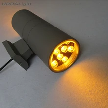 Внешний свет 18 Вт сад настенные светильники Открытый 9 Вт* 2 ip65 черный/серый один скидка 30