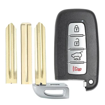 Keyforkess per Hyundai Equus Genesis Coupe Genesis Sedan per Kia Optima Forte di Ricambio 3 Tasto Chiave A Distanza di Chiave Dell'automobile Borsette caso Fob - KEYECU per Hyundai Equus Genesis Coupe Genesis Sedan per Kia Optima Forte di Ricambio 3