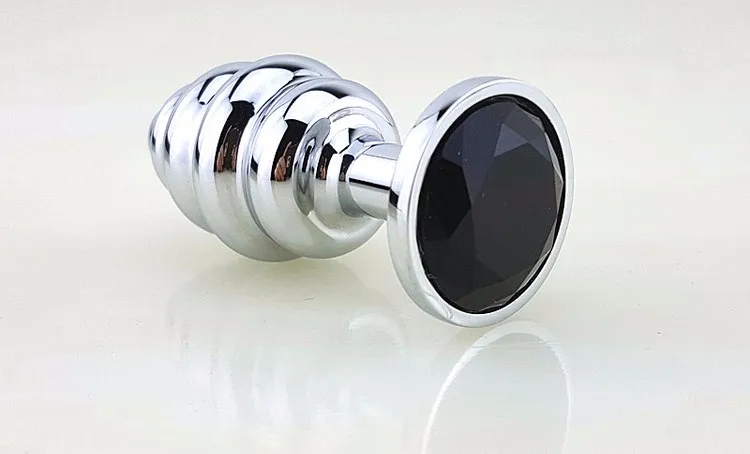 New Metal Anal Plug 7 Colors Butt Plugs Toys Sex Toys for Women Stainless Steel+Crystal Jewelry Sex Products, Spiral Anal Beads 9 New Metal Anal Plug 7 Colors Butt Plugs Toys Sex Toys for Women Stainless Steel+Crystal Jewelry Sex Products, Spiral Anal Beads 9