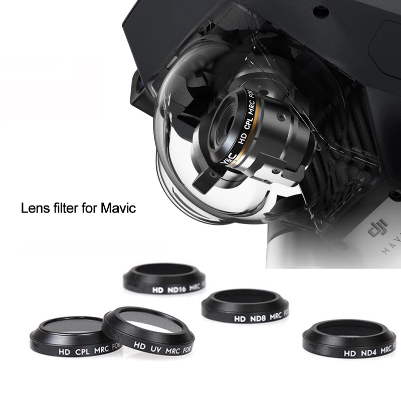 UV CPL ND4 ND8 ND16 Lens Filter Bundle for DJI Mavic Pro Platinum Drone Camera Lens Gradual
