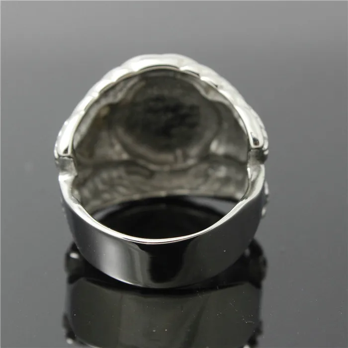 Mens Boys 316L Stainless Steel Cool Punk Gothic World of Warcraft WOW Alliance Ring Game 4