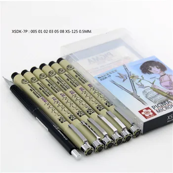 Sakura Pigma Micron Drawing Pen Liner 7pcs/4pcs set 005/01/02/03/04/05/08/1mm/brush Graphics Design
Sakura Pigma Micron Drawing Pen Liner 7pcs/4pcs set 005/01/02/03/04/05/08/1mm/brush Graphics Design