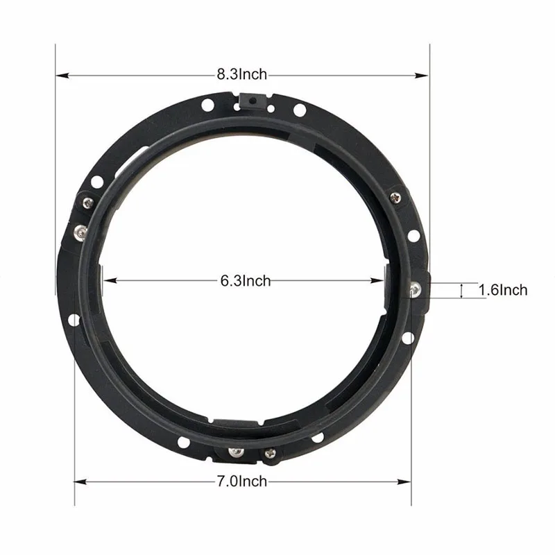1 пара 7 дюймов круглый Монтажный кронштейн кольцо 7 дюймов светодиодные фары кронштейн из нержавеющей стали для мотоцикла для Jeep Wrangler JK