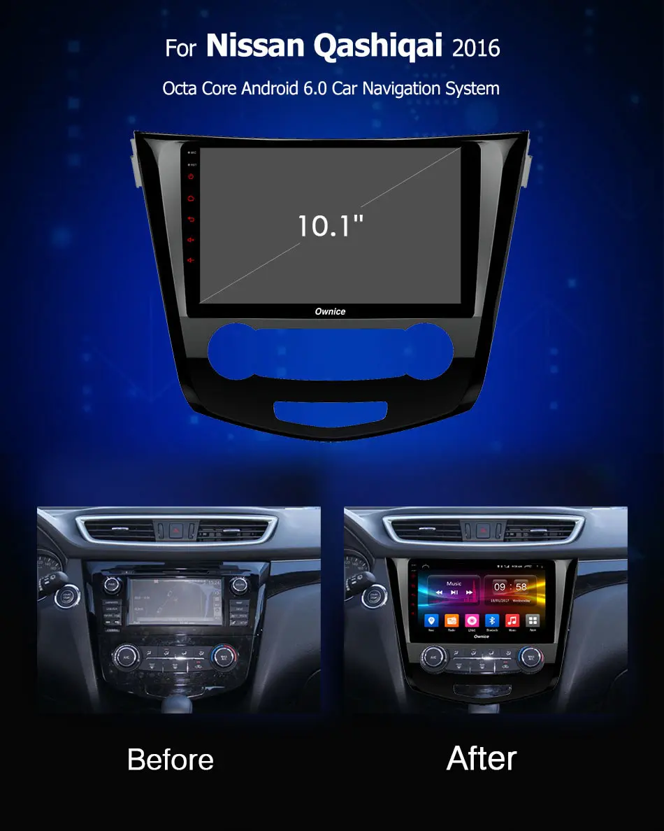 Best 10.1" IPS Android 9.0 Octa 8 Core 4G RAM+32G ROM Car DVD Player For Nissan Qashqai(AT) 2015 2016 2017 GPS Radio DSP CarPlay 2