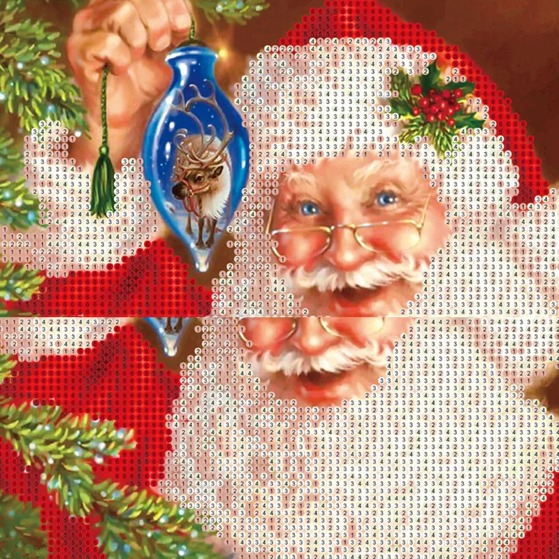 5D поделки алмазов картина отец Рождество Вышивка вышивки крестом Home Настенный декор C42