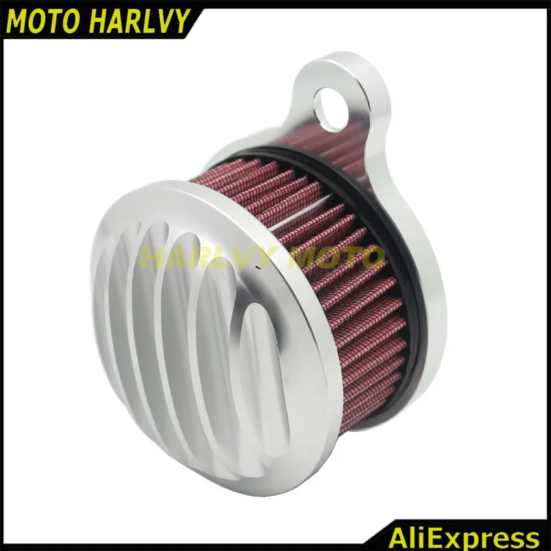 Серебряный алюминиевый воздушный фильтр воздухозаборник для Harley Sportster XL 883/1200 2004 UP