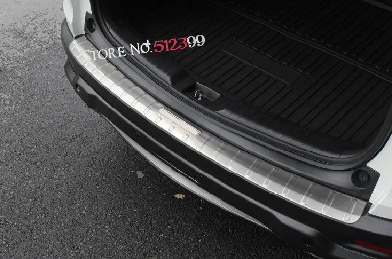 2* нержавеющей внутренняя+ внешний задний бампер жилетов порога Накладка для Хонда сrv CR-V автомобильные аксессуары
