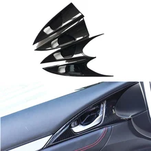 4 шт./компл. Автомобильная дверная ручка Чаша крышка рамка внутренняя отделка ABS хромированная отделка для Honda Civic Sedan 10th