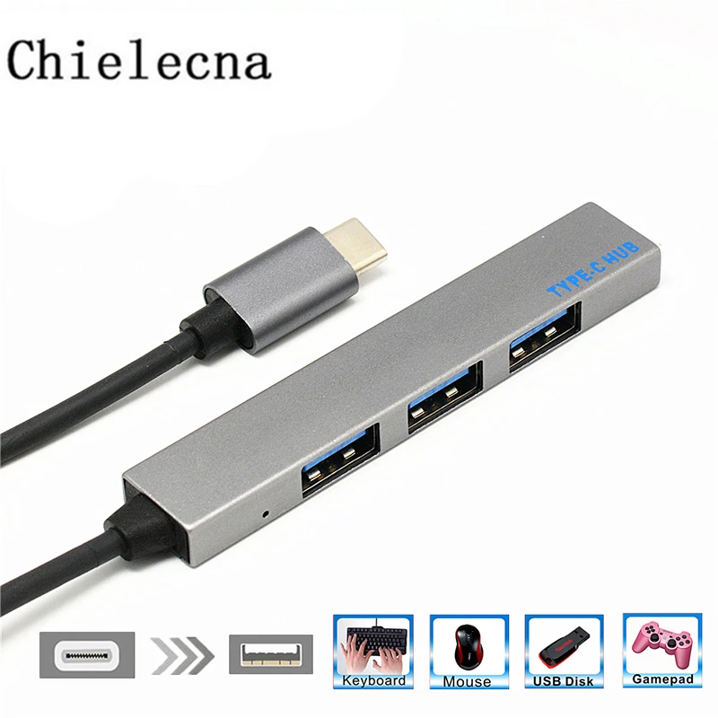 

Type C HUB 4 Port USB-C To USB 3.0 Splitter Converter OTG Adapter Cable For Macbook Pro iMac PC Laptop Notebook Accessories