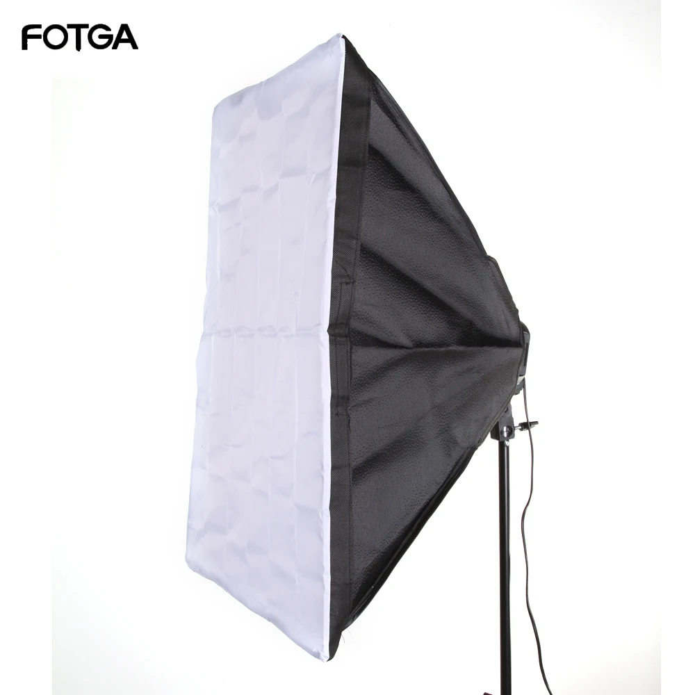 FOTGA 60x90 см 24x3" софтбокс для студийной фотосъемки 5 в 1 разъем E27 светильник лампа