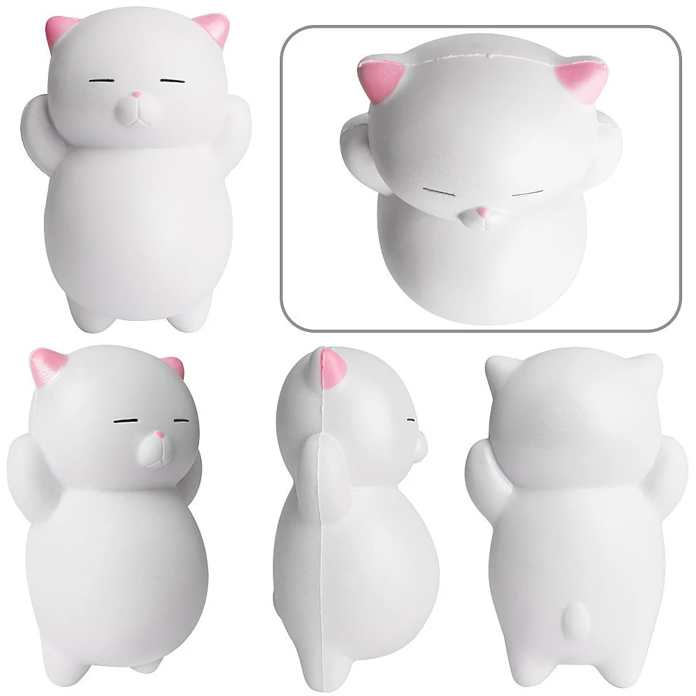 5 &quotбольшой мягкие игрушки милый кот антистрессовый мяч Squeeze Моти рост