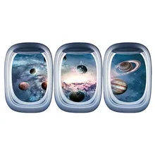 KAKUDER 3D Вселенная черная дыра космическое пространство планеты настенные наклейки космическая галактика наклейка для детской комнаты спальня Потолочный декор 417 Вт