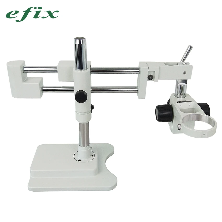 

efix Strong Double Arm Stand Base for Trinocular Binocular Stereo Zoom Microscope with A1 Microscope Head Hold Ring