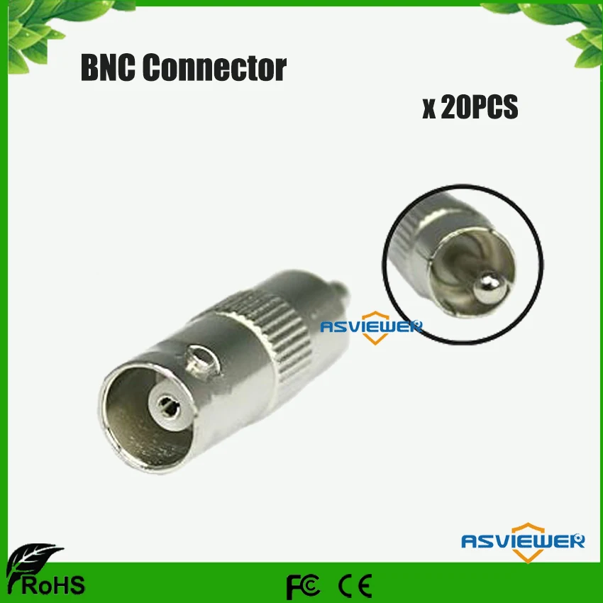 

High Performance BNC connector Female Jack to RCA Male Plug Adapter BNC/F-RCA/M 20pcs/lot