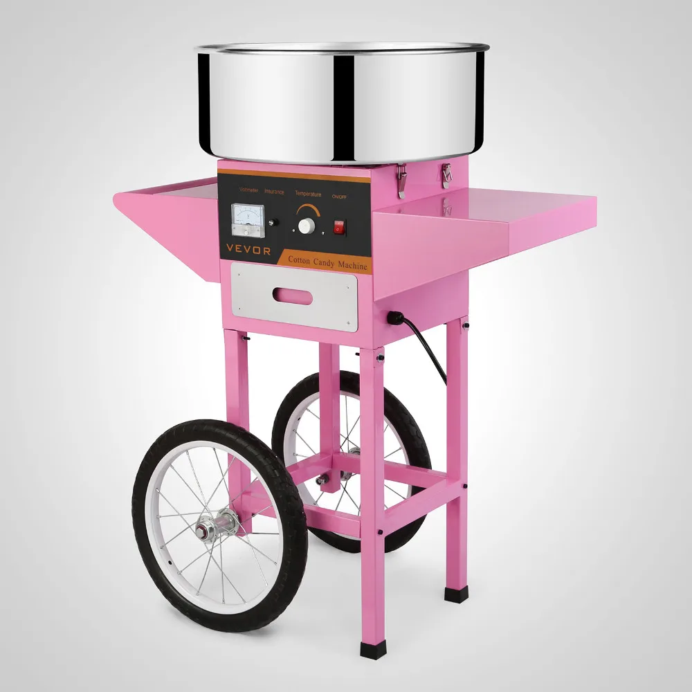 Электрическая машина для изготовления конфет из хлопка, Сахар Конфеты, машина для изготовления мух, коммерческий DIY Сковорода Из Нержавеющей Стали, регулятор температуры
