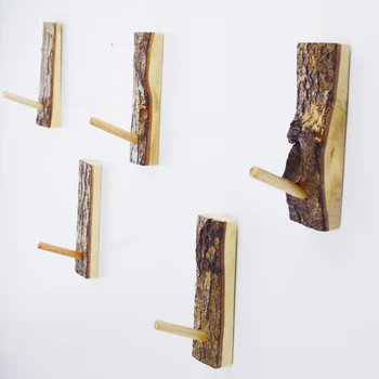 

Vintage solid wood console hangers brief coatless door after the strong adhesive hook