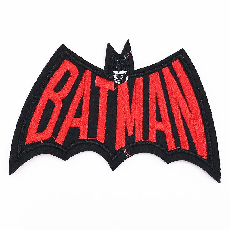

1Pcs Super Heros Batman Avengers Patches For Clothing Iron On Patch Embroidered Appliques DIY Apparel Sewing on repair Badge
