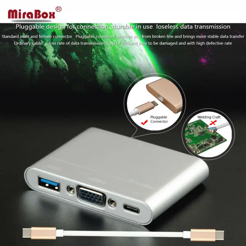USB C VGA Multiport Adapter 2