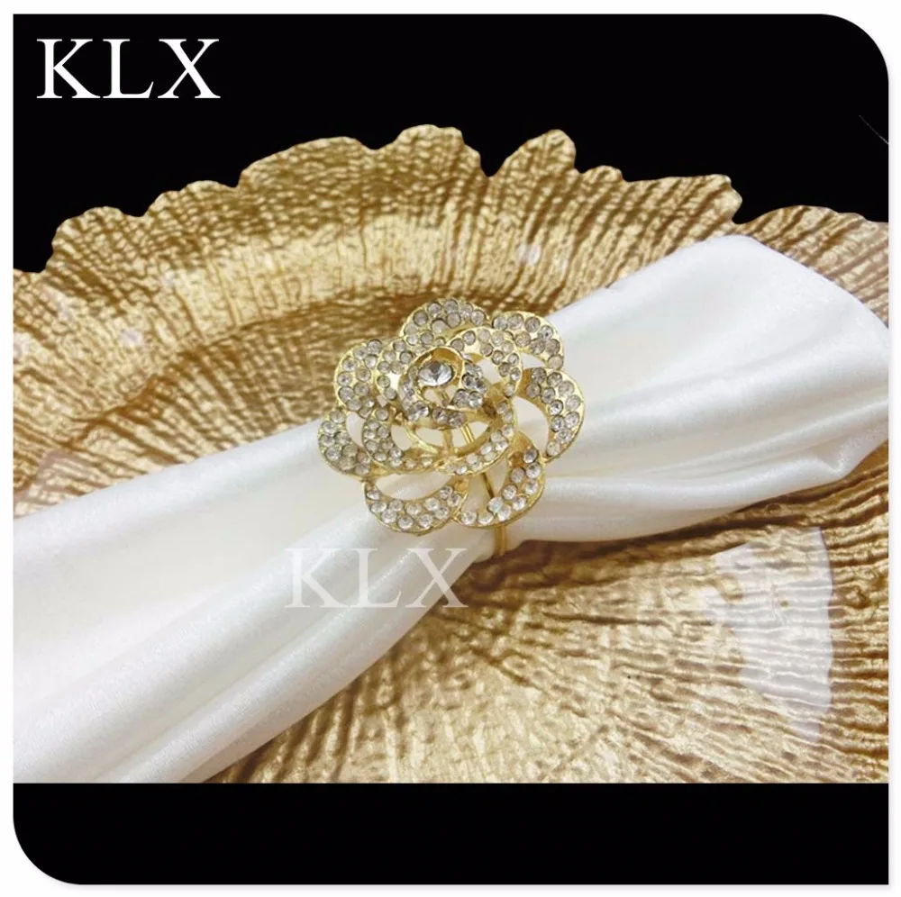 (200pieces/lot) Wholesale! 3 Color Plating Decorative Napkin Rings
