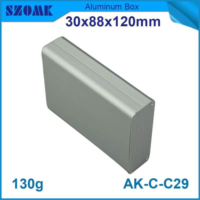 

4pcs/lot distribution box aluminium instrument enclosure for electronics pcb device 30*88*120mm