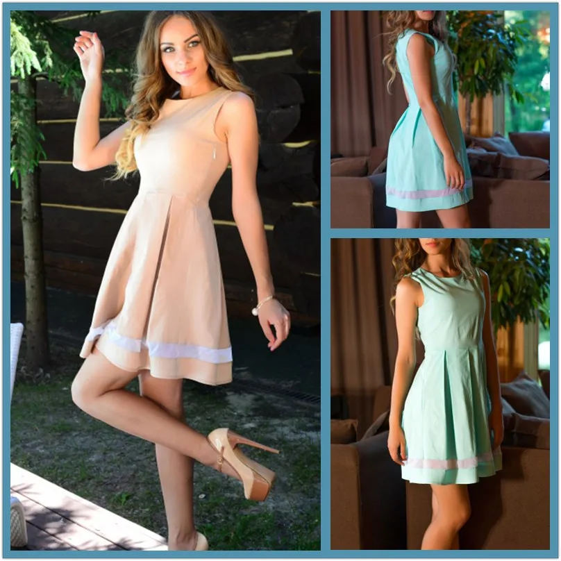 2016 New Fashion Spring Sleeveless Tank Striped sexy Dress Chiffon Party Club Vintage Sundress Casual Cute dresses Vestido | Женская