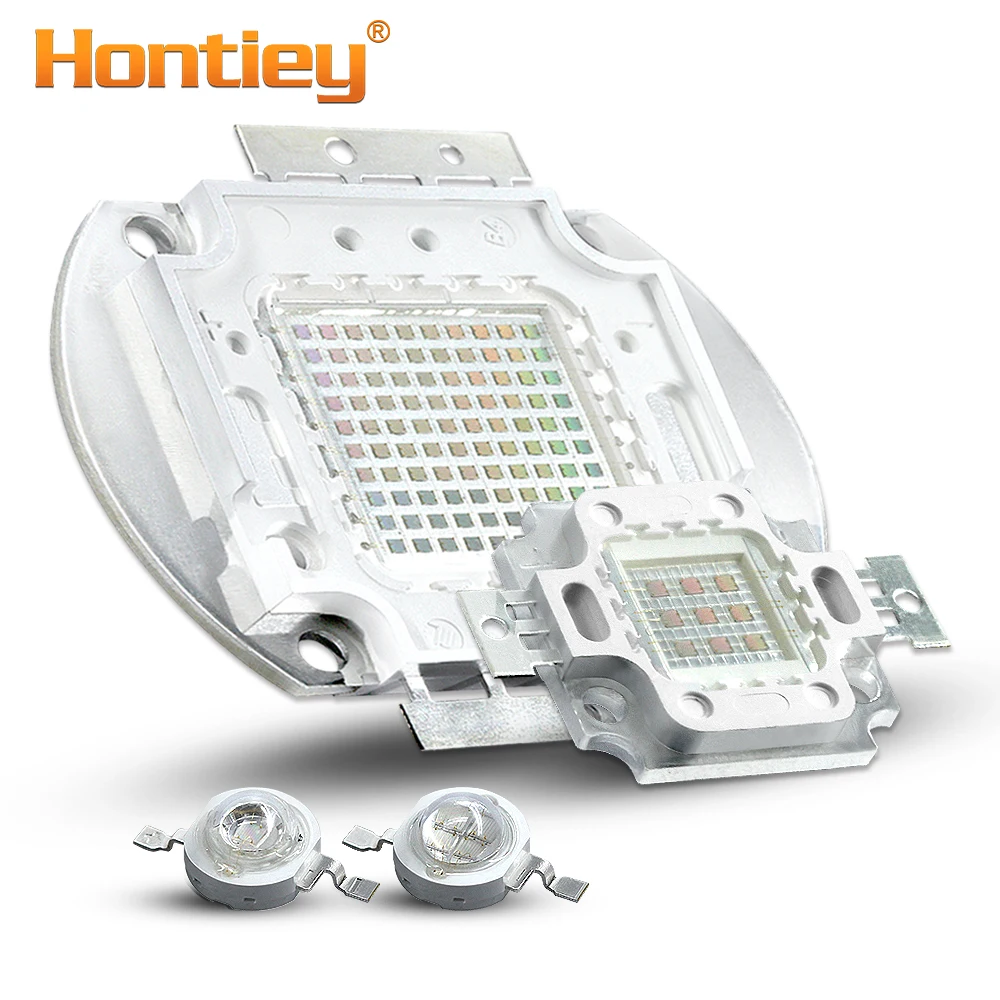 Hontiey УФ Фиолетовый High Мощность светодио дный чип 360Nm 375Nm 385Nm 395Nm 405Nm UVA UVB светильники