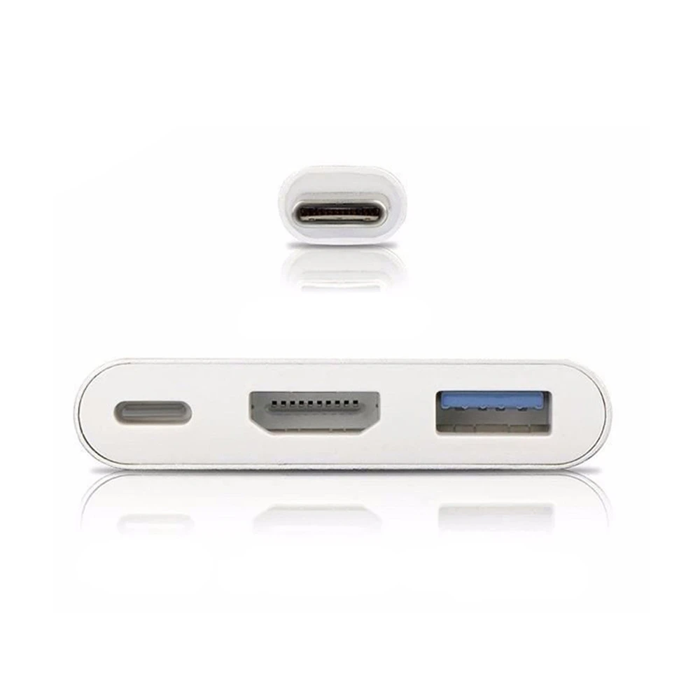 Новые 3 в 1 Тип C 4K HD HDMI USB 0 концентратор внешний Мощность высокой Скорость 2 Порты и