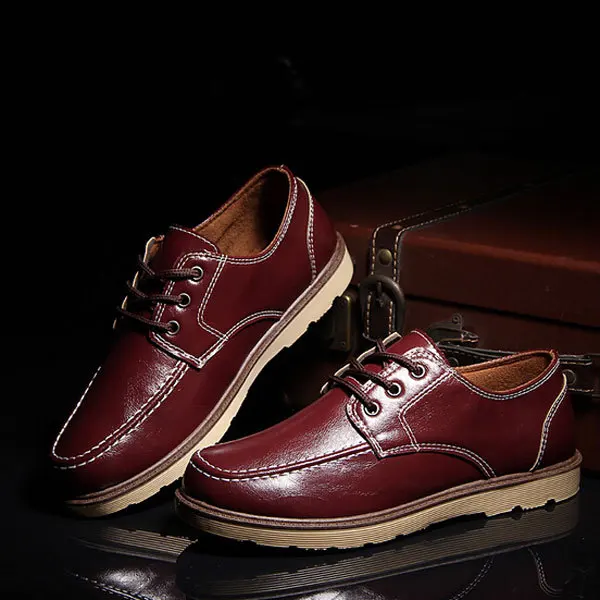 Nova Da Sapatos Livre Preto De Agradável Respirável Casuais Moda Chegada Ao Primavera Baixos Blue Homens Sapato Xz1181 wine Ar Red Scarpe Lace Couro up dark YrqY5wa